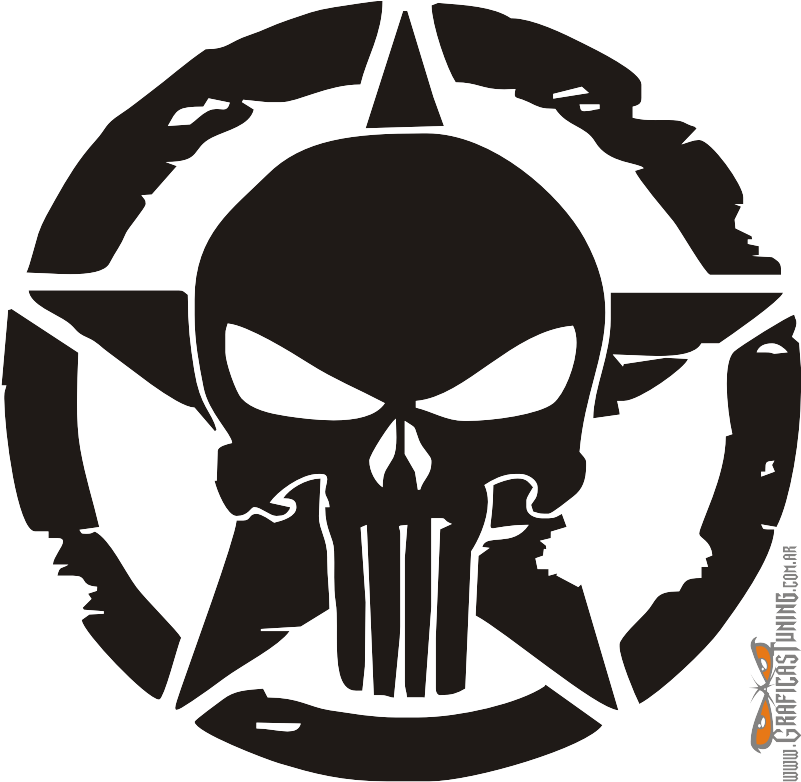 A Skull And Star Logo