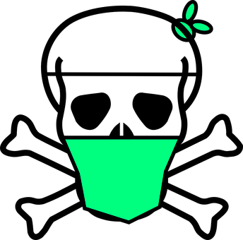A Green Logo On A Black Background