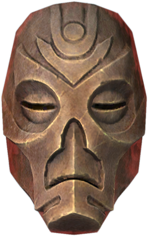 A Mask With A Face And A Black Background