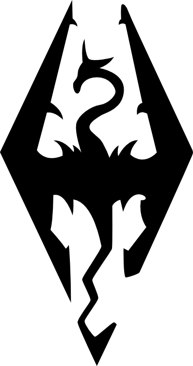 Skyrim Logo Png 398 X 756