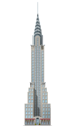 A Tall Building With A Pointed Top