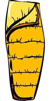 A Yellow Object With Black Background