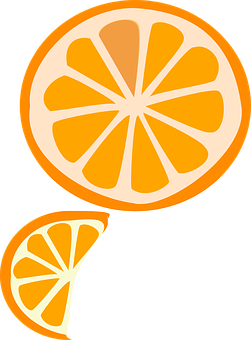 A Orange Cut In Half