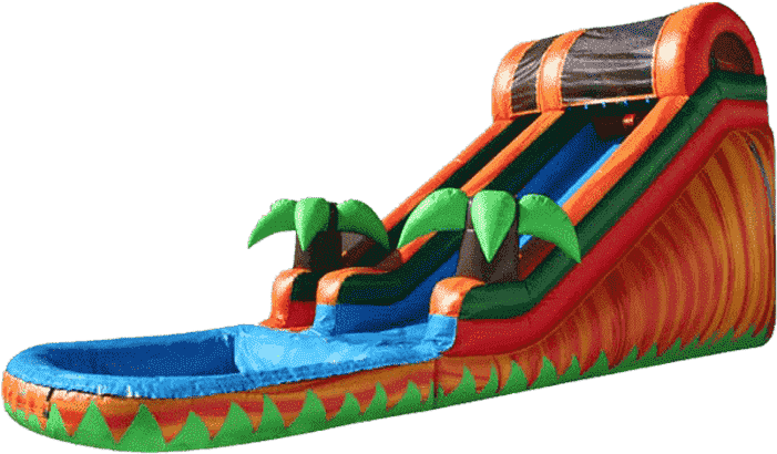 A Blow Up Water Slide