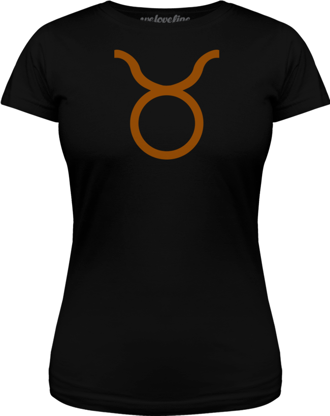 A Black Shirt With A Taurus Symbol On It