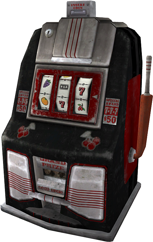 A Black And Red Slot Machine