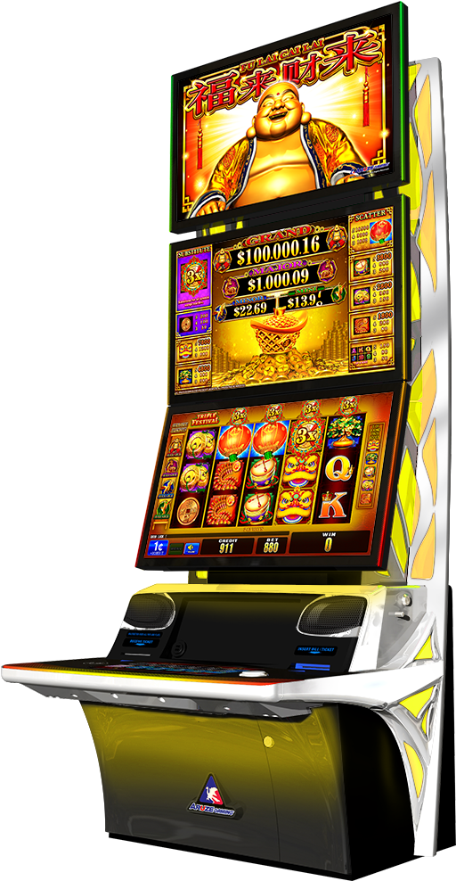 A Slot Machine With A Screen