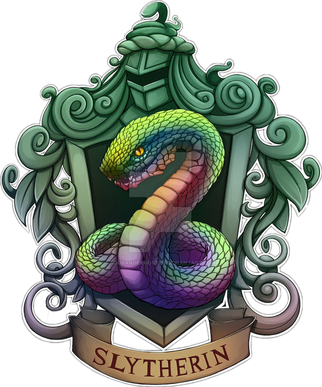 A Colorful Snake On A Shield