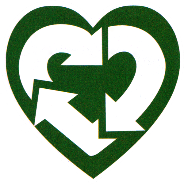 Small Bumper Sticker / Decal - Reduce Reuse Recycle Heart, Hd Png Download