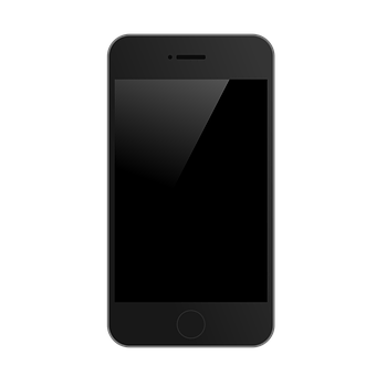 A Black Cell Phone With A Black Screen