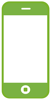 A Green Rectangular Frame With White Background