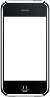 A Silver Rectangular Frame With A White Background