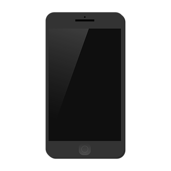 A Black Cell Phone With A Black Background