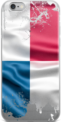 A Cell Phone Screen With A Flag
