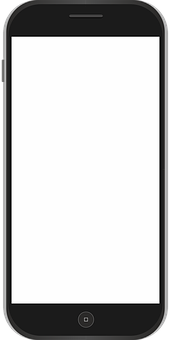 A Black Rectangular Frame With A White Screen