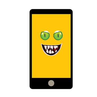 A Yellow Rectangular Object With A Cartoon Face