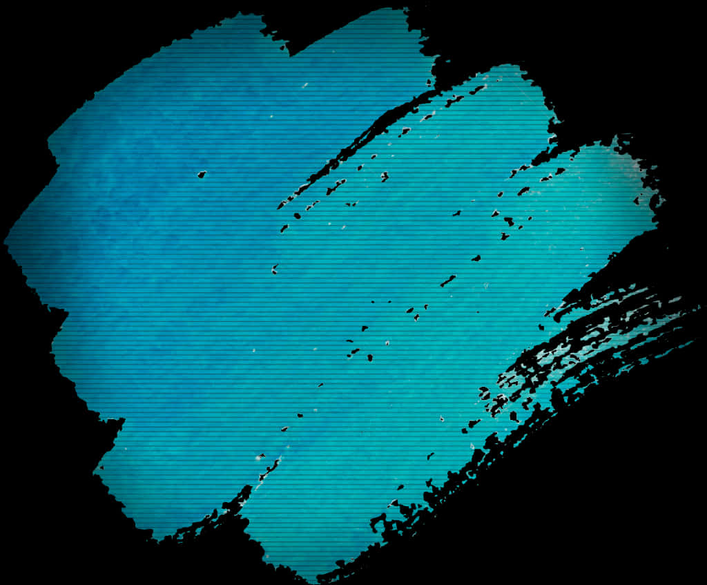 A Blue Paint Brush Stroke On A Black Background