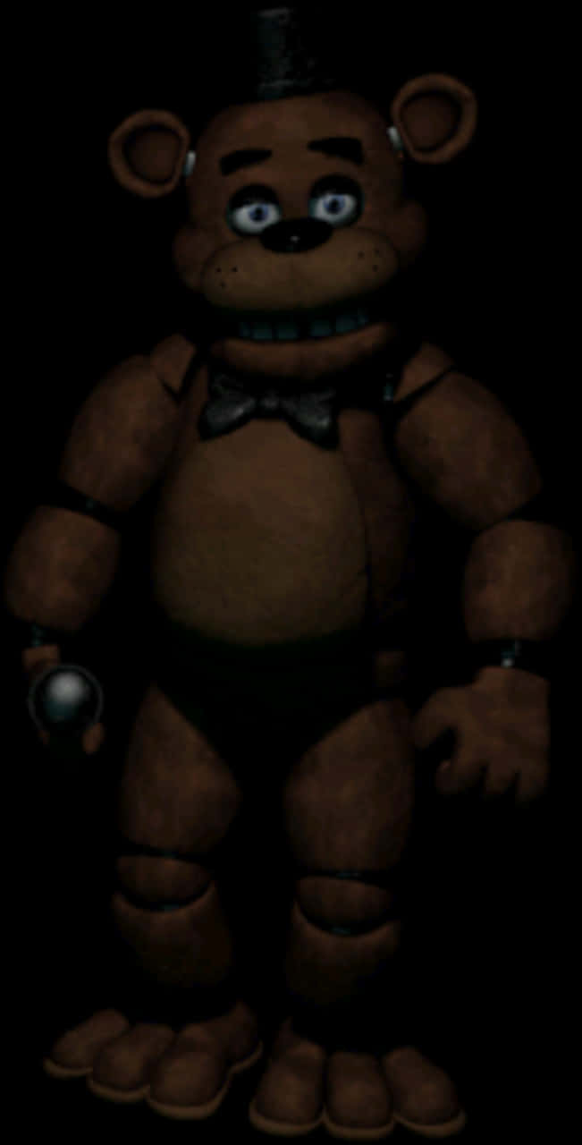 A Stuffed Toy In A Dark Room