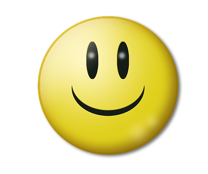 A Yellow Smiley Face With Black Background