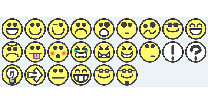 A Group Of Yellow Smiley Faces