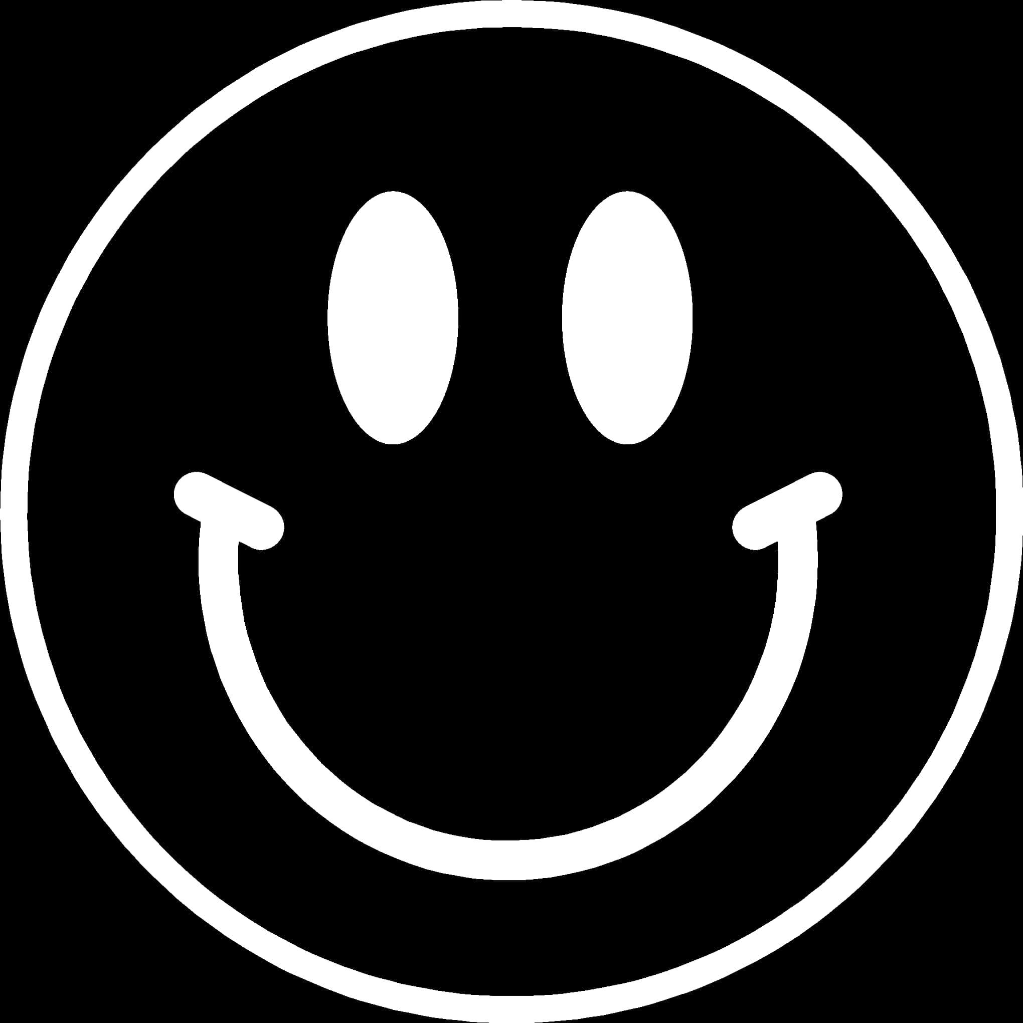 Smiley Black And White Emoticon Clip Art - Smiley Face Png White, Transparent Png
