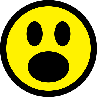 A Yellow Face With Black Eyes
