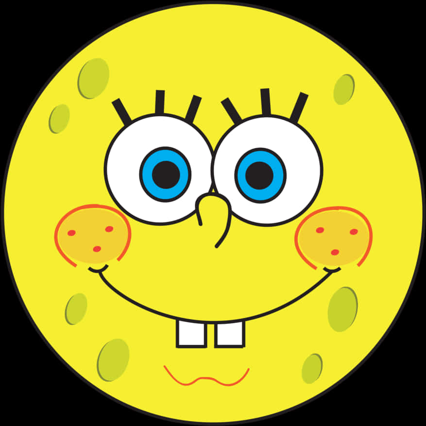 Smiley Face Thumbs Up Png Black And White - Spongebob Smiley, Transparent Png