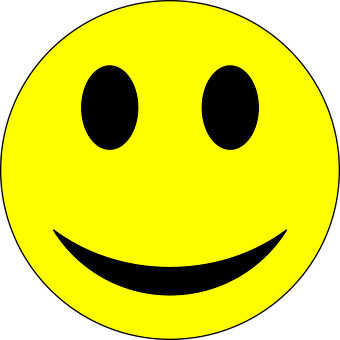 A Yellow Smiley Face With Black Background