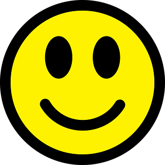 A Yellow Smiley Face With Black Eyes