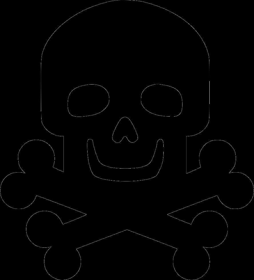 A Black Skull With Crossbones