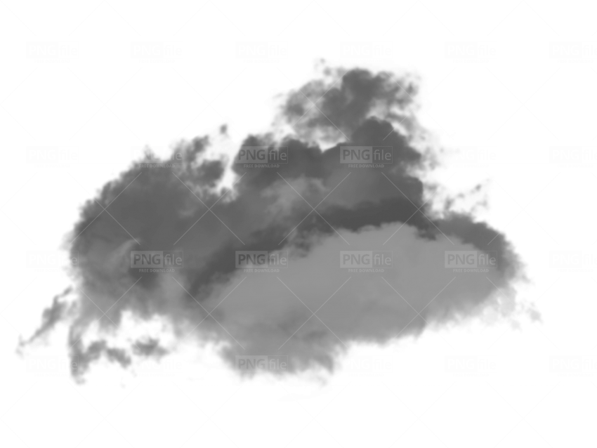 A Cloud Of Smoke On A Black Background