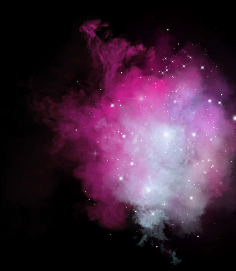 Smoke Pink Glitter Cloud