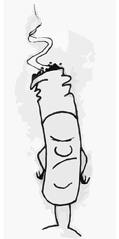 A Cartoon Of A Cigarette