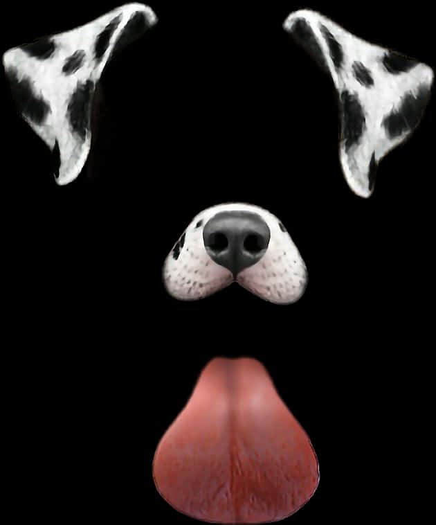 A Dog With A Dog Nose And Tongue