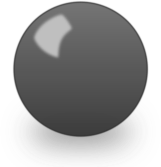 A Grey Circle With A White Spot On It