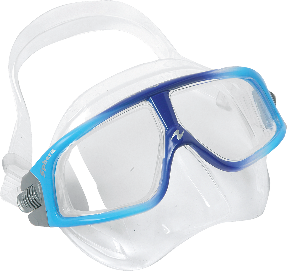 A Clear And Blue Goggles