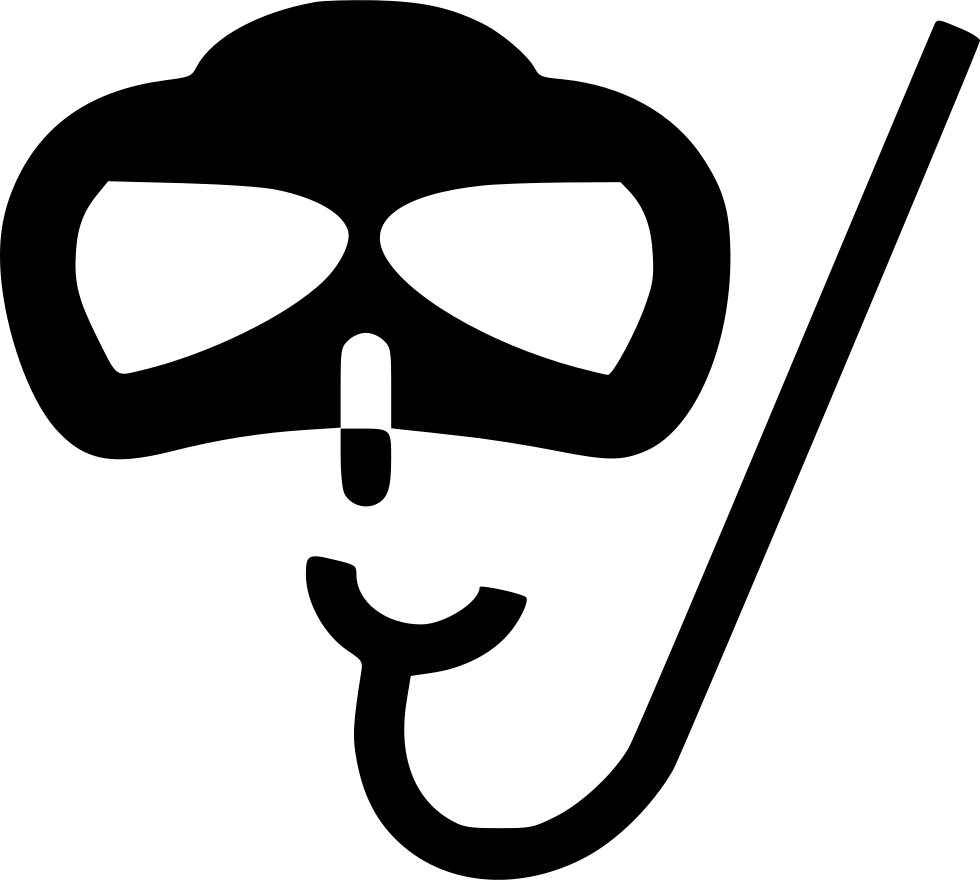 A Black Outline Of A Mask