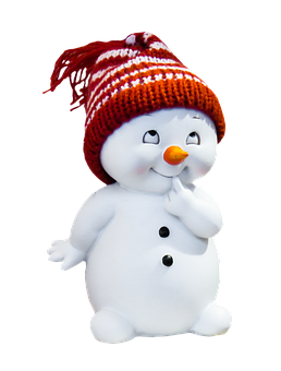 A Snowman With A Red Hat