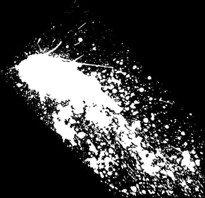 A White Splatter On A Black Background