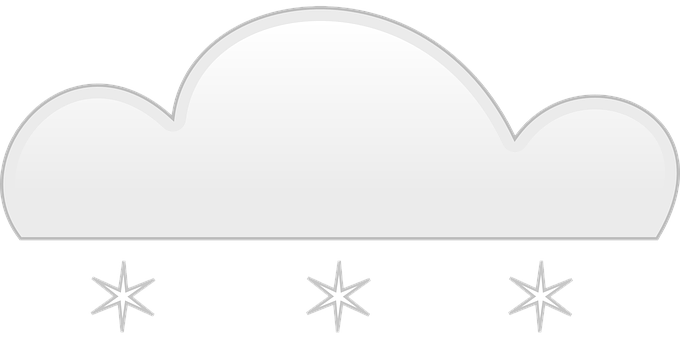 A White Cloud With A Star And A Black Background