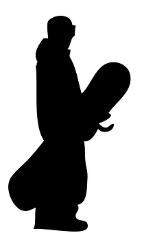 A Silhouette Of A Squirrel