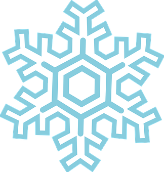 A Snowflake On A Black Background