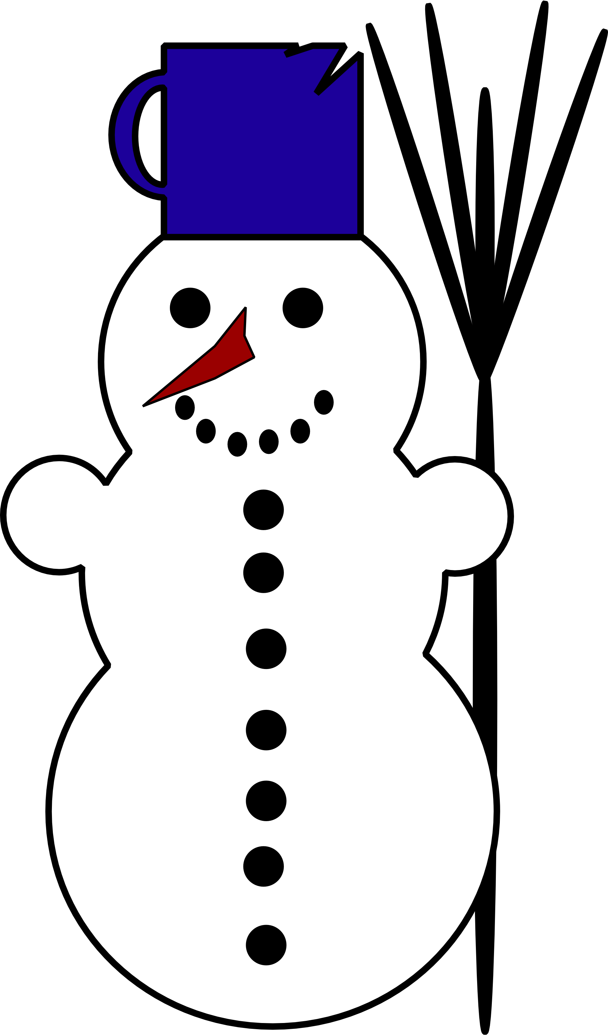 Snowman Clipart Png 1979 X 3368