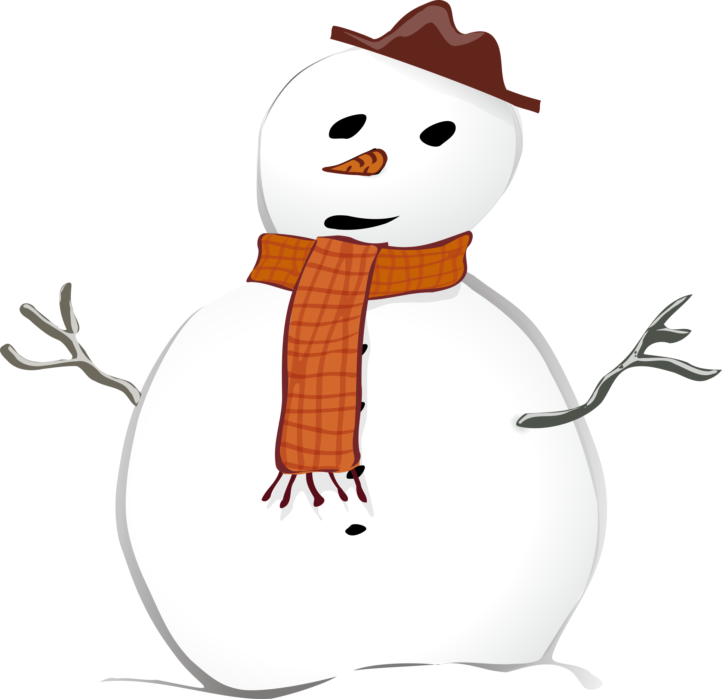Snowman Clipart Png 2400 X 2321