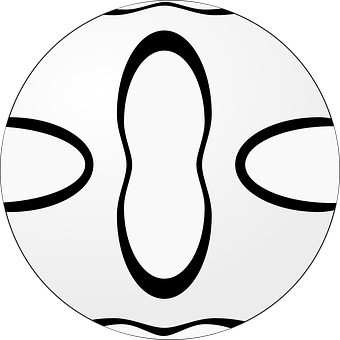 A Black And White Circle With A Black Background