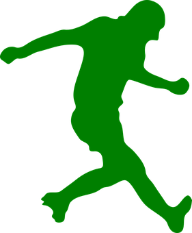 A Green Silhouette Of A Person
