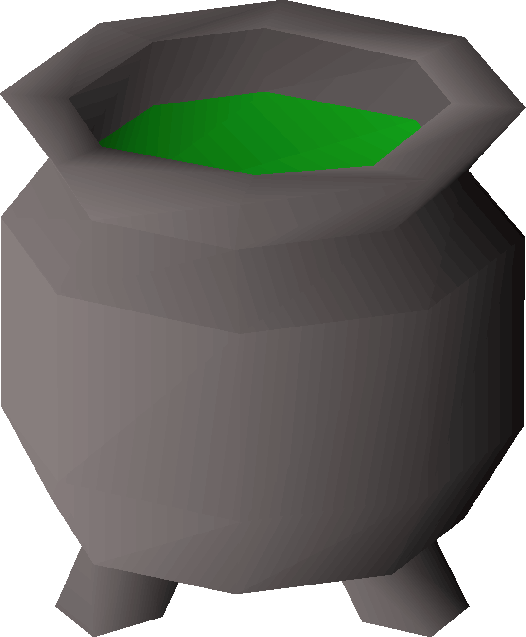 A Cartoon Of A Pot Of Green Liquid