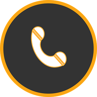 A Phone Logo With A Black Background
