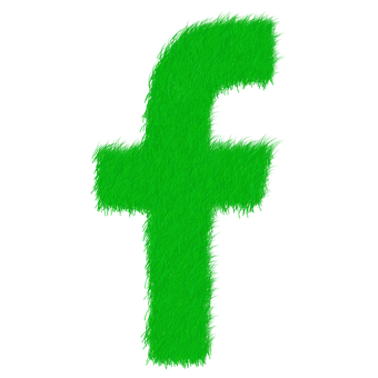A Green Letter F On A Black Background