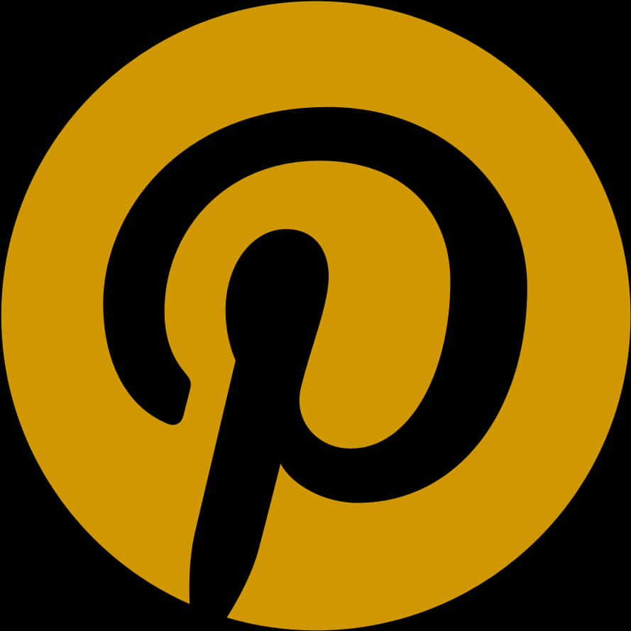 A Yellow Circle With A Black And Yellow Logo